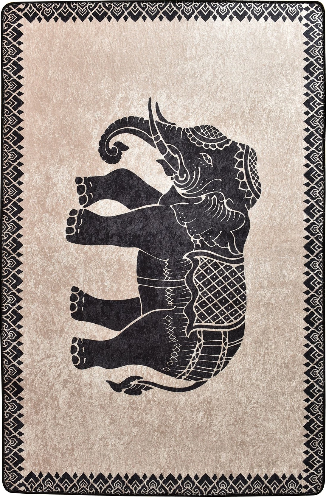 Qilim korridori, dizajn elefant, shumëngjyrësh, 80x150cm