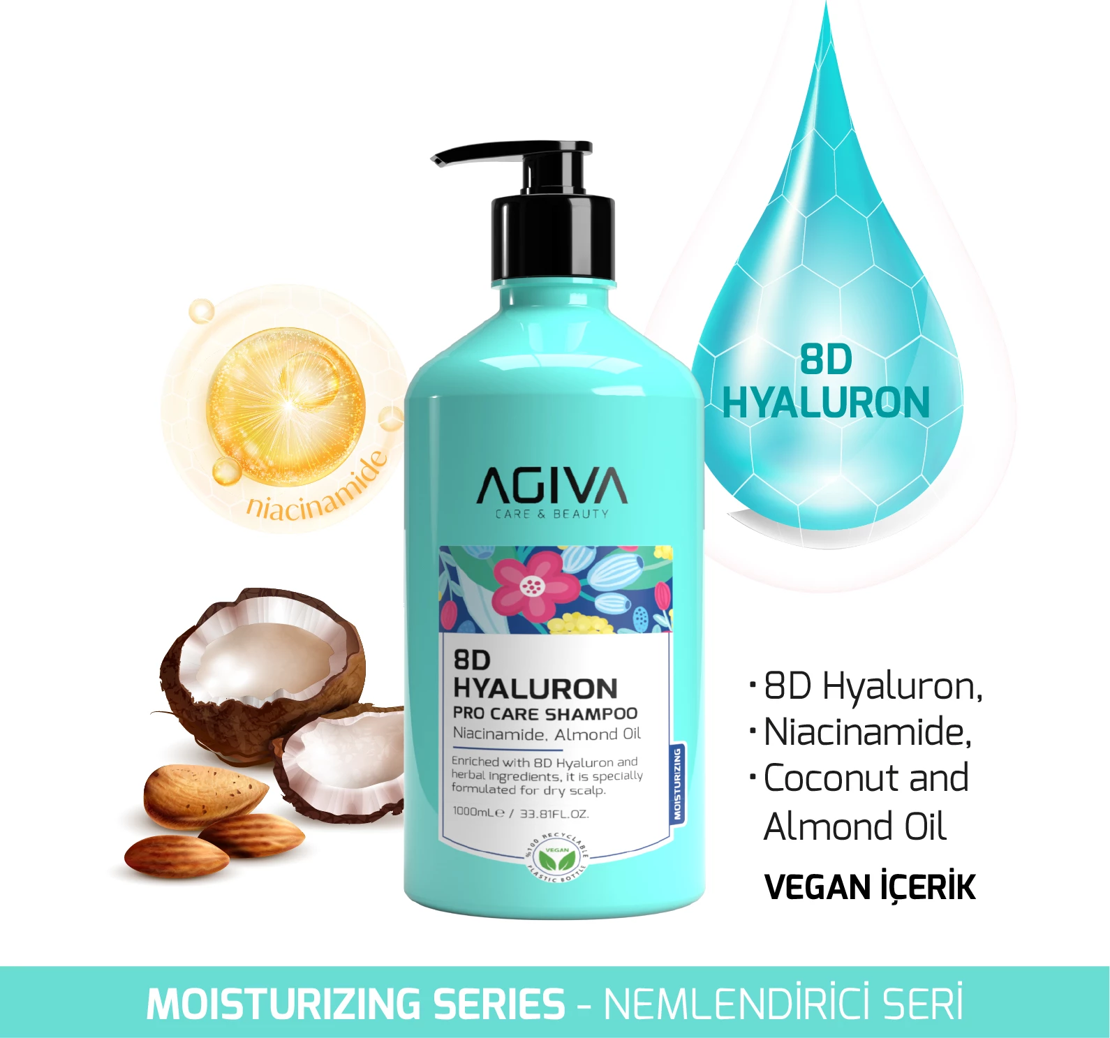 Shampon Agiva 8D Hialuron Pro Care 