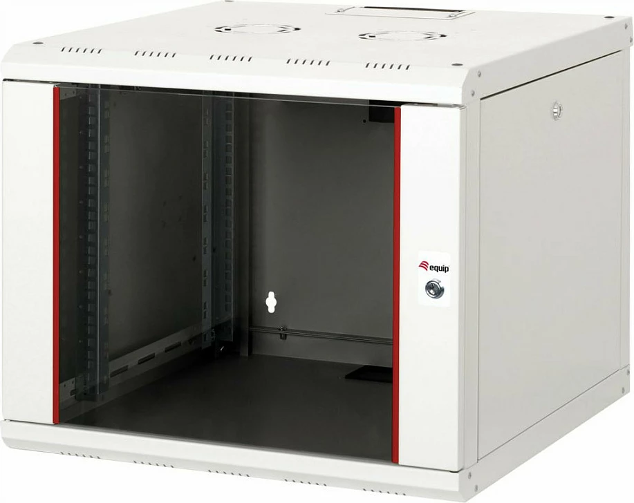 Kabinet rrjeti EQUIP Pro Mount 19", 9U, 600x600, muror, derë xhami, gri e çelët