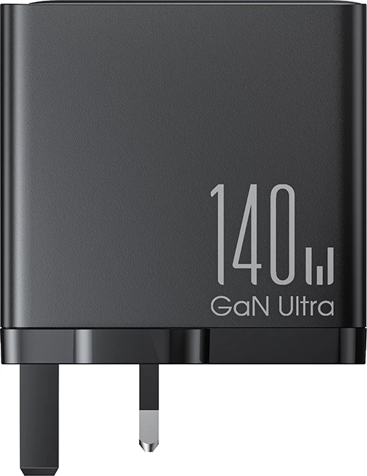 Karikues mur Joyroom JR-TCG05UK GaN, 140W, 3x USB-C, 1x USB-A, me kabllo USB-C/USB-C 240W 1.2m, i zi