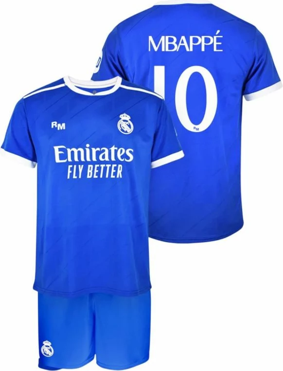 Fanellë me shorce për fëmijë Yakimasport Real Madrid Mbappe