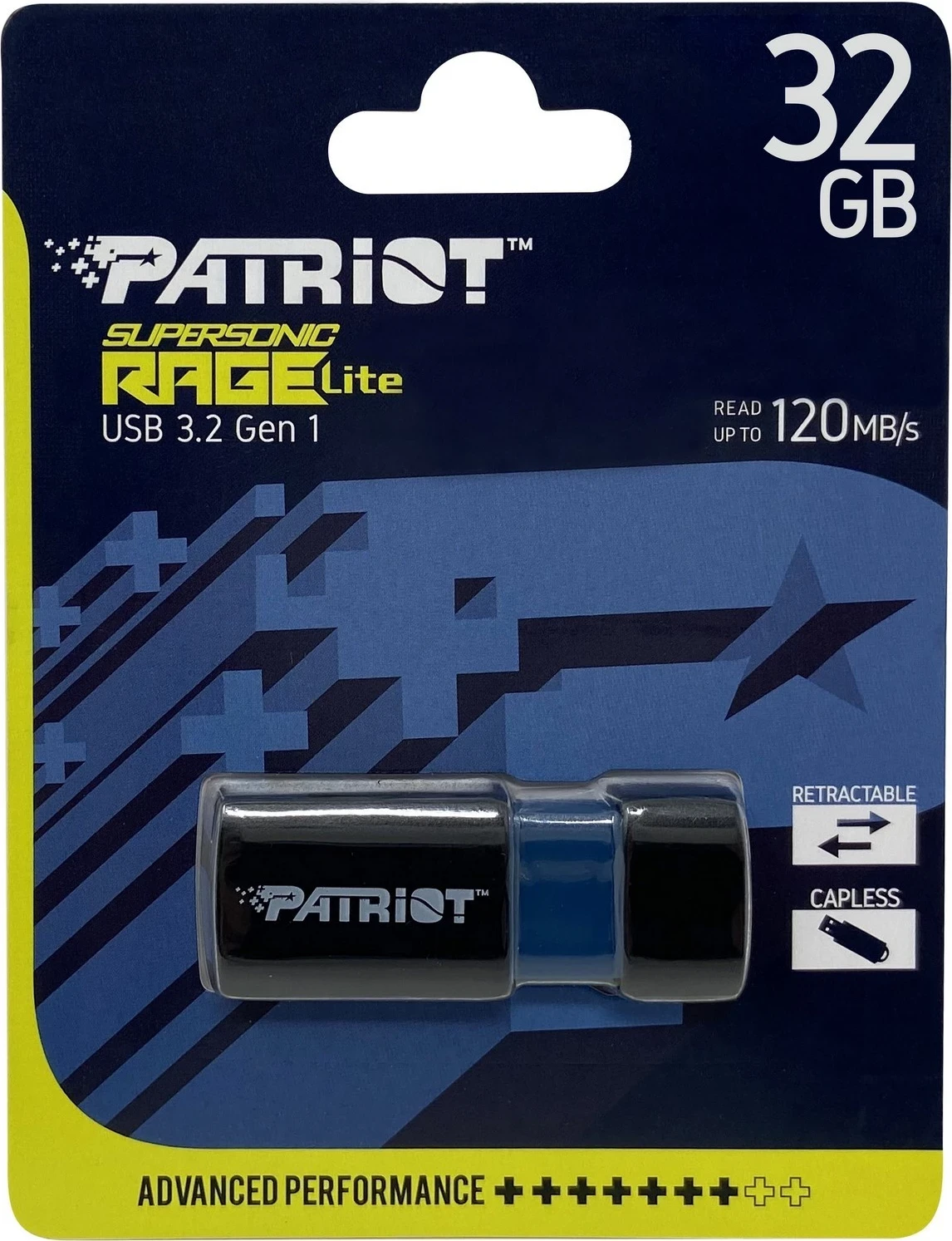 USB Flash Drive Patriot Supersonic PenDrive Rage Lite, USB 3.2, 32GB