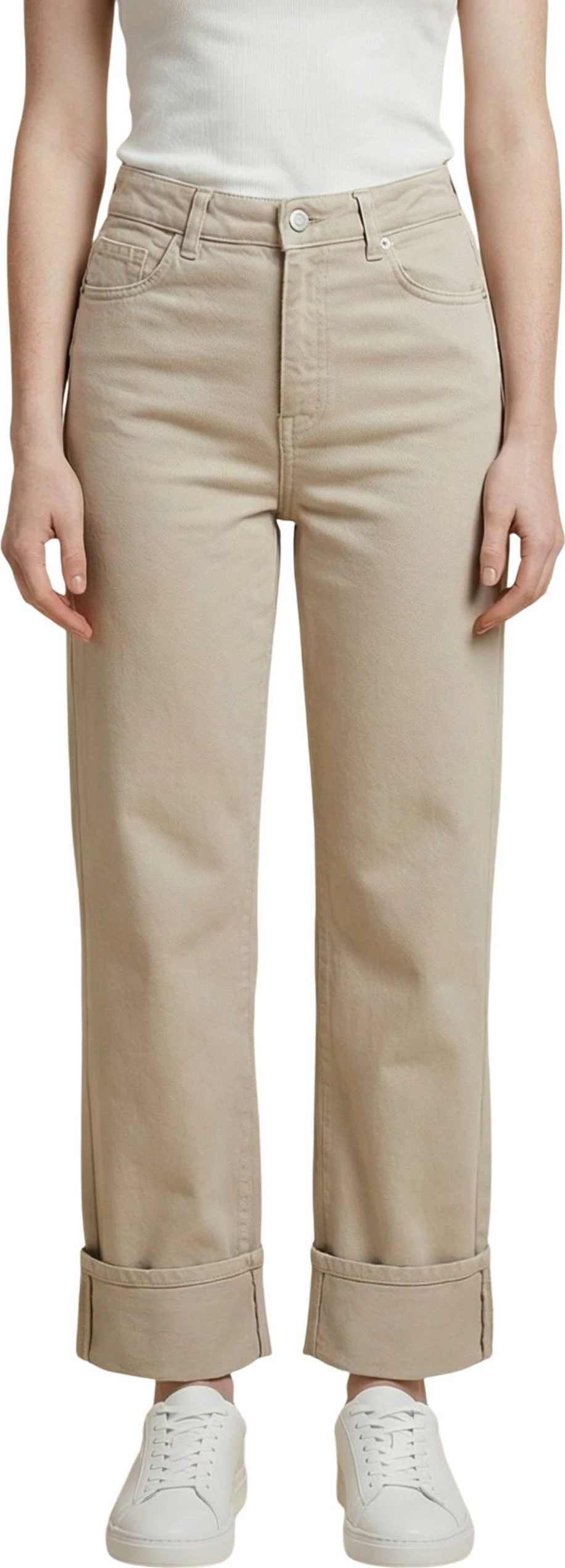 Xhinse për femra Only Onleverly Hw Slim St Fold-Up CC Pnt 15364368, bezhë e çelët [Madhësia: S/32]