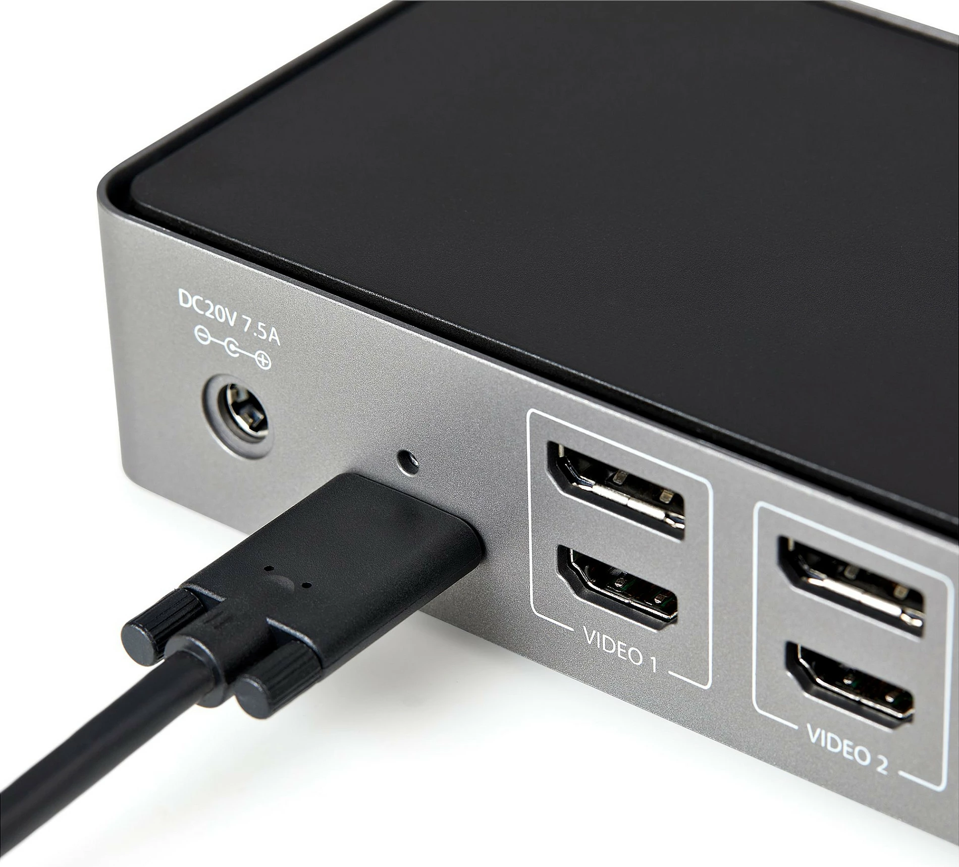 Docking station StarTech USB-C & USB-A Dock, Triple Monitor 4K 60Hz, 85W Power Delivery, 6x USB, GbE, e zezë/argjendtë