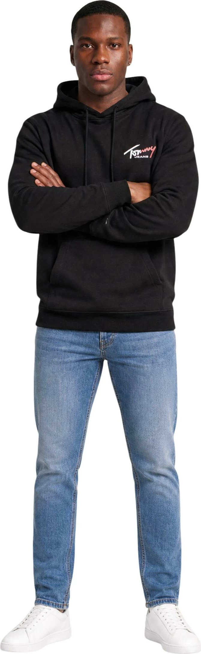 Duks me kapuç për meshkuj Tommy Hilfiger Jeans DM0DM22680, i zi [Madhësia: M]