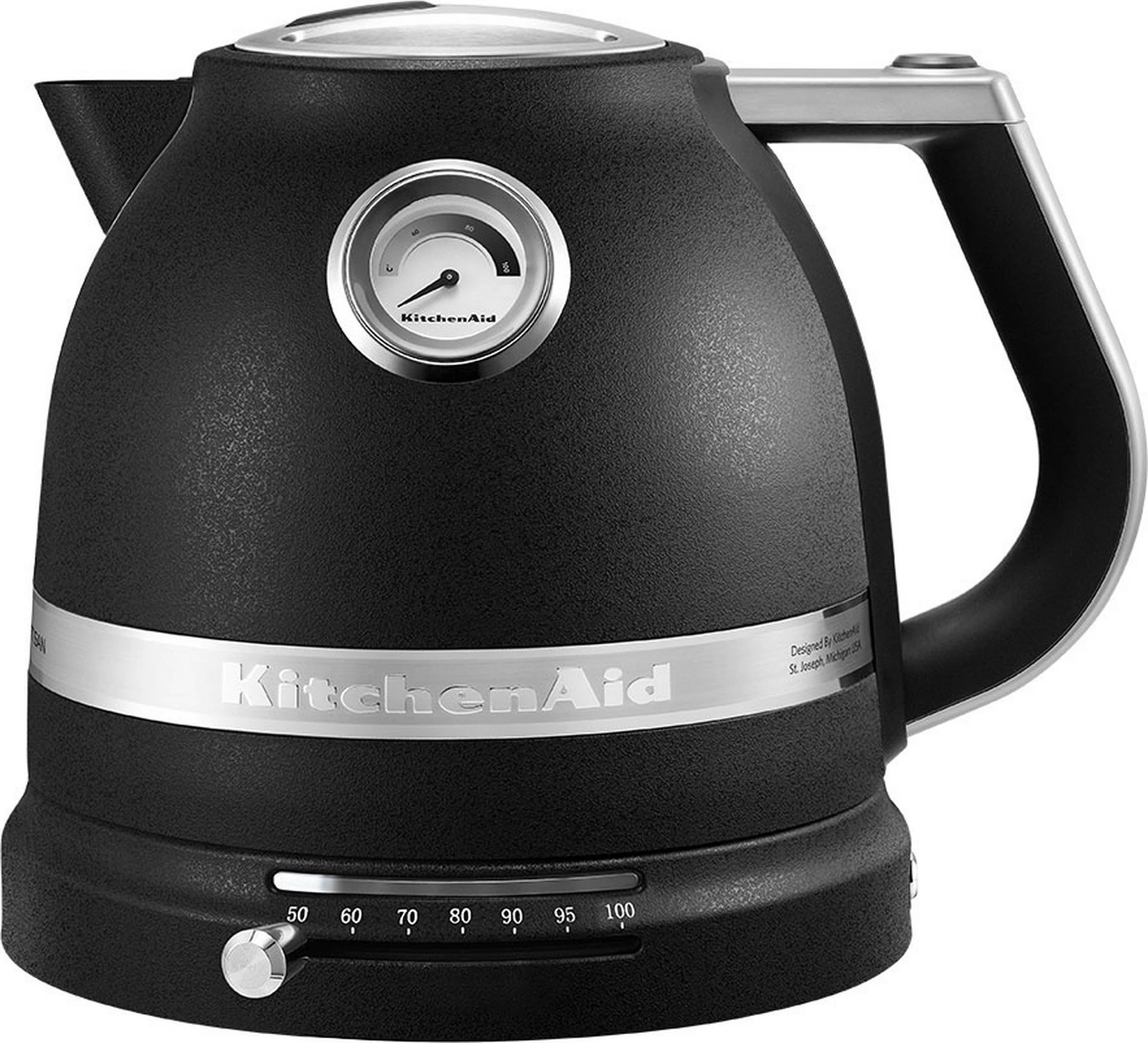 Çajnik elektrik KitchenAid 1.5L, 2400W, 7 temperatura, i zi