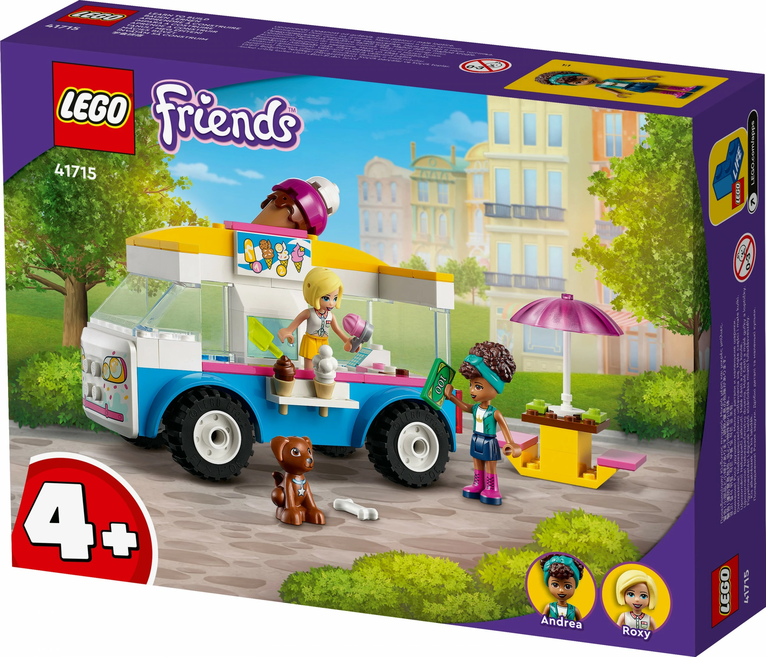 Set ndërtimi LEGO Friends 41715 me furgon akulloresh, 84 pjesë, shumëngjyrësh