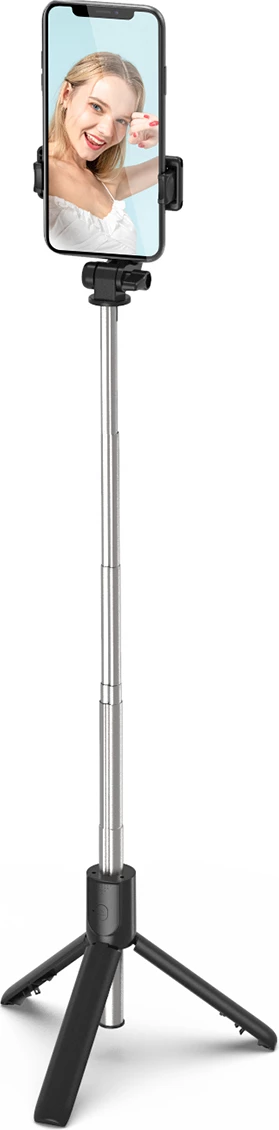 Selfie stick Hurtel WRY1S me tripod, për telefon, 67 cm, e zezë