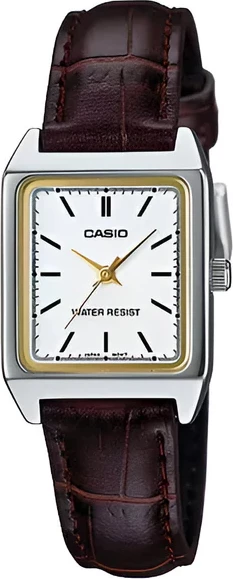 Orë dore Casio LTP-V007L-7E2, e argjendtë/artë