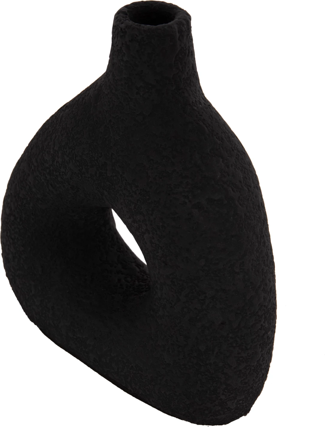 Vazo dekorative tavoline DECANT, terrakotë, e zezë, 17x6.5x20cm
