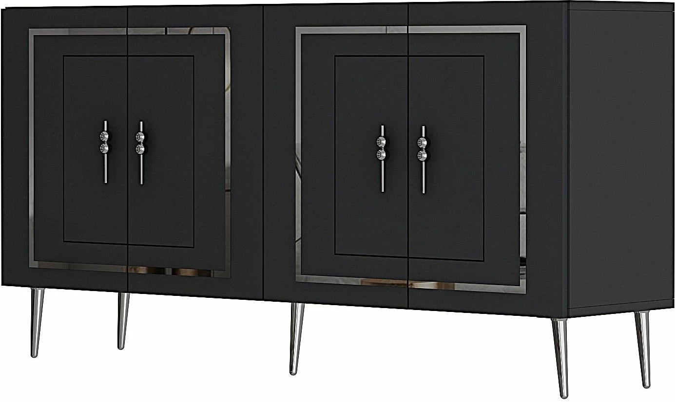 Konsol Skye Decor, Piero KB150, antracit, argjend