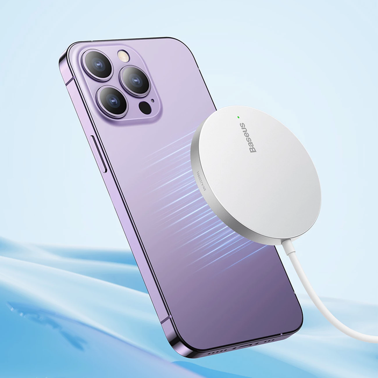 Karikues wireless Baseus Simple Mini3, MagSafe, 15W, i zi
