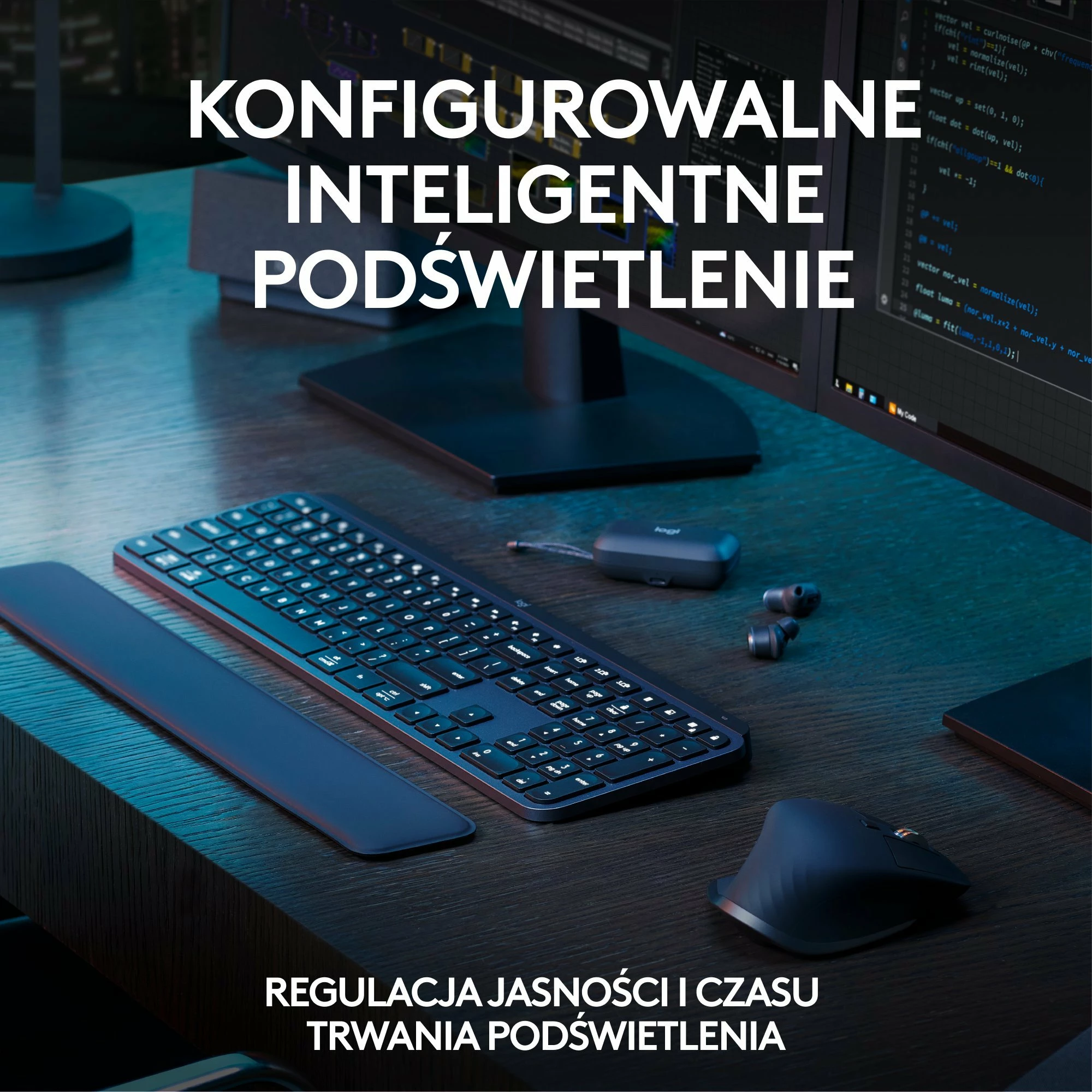 Set tastierë + maus Logitech MX Keys S Combo 920-011614, wireless, Bluetooth/USB, US INTL, me numpad, me wrist rest, Grafit