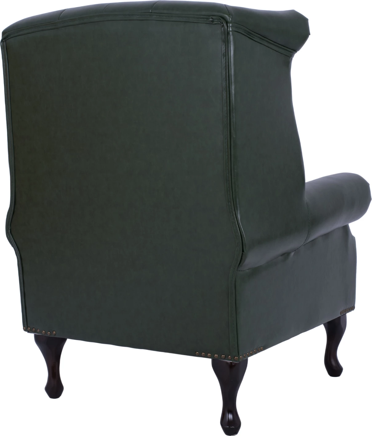 Karrige e tipit Chesterfield Polina, FH0053.08, ngjyrë jeshile Cypress PU 83x79x104 cm