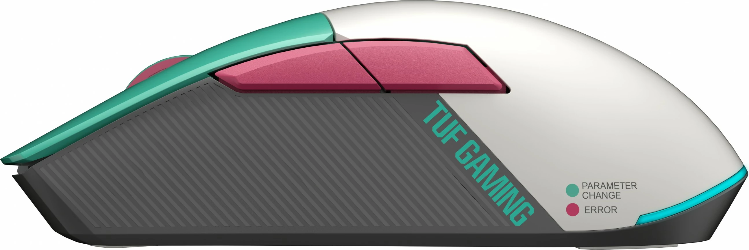 Maus wireless ASUS TUF Gaming Mini Hatsune Miku Edition, gaming, turkuaz/rozë