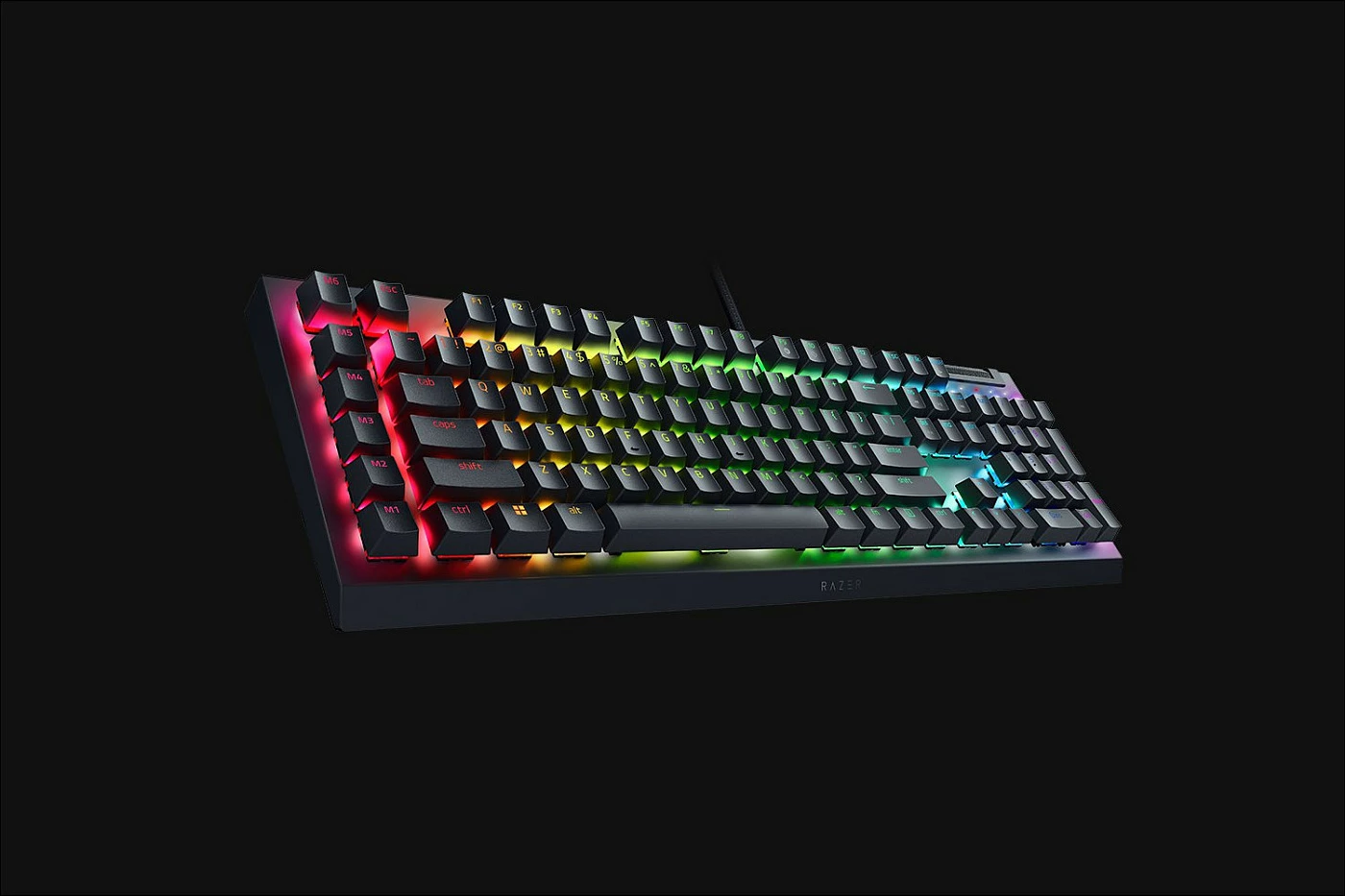 Tastierë Razer BlackWidow V4 X, mekanike Razer Green, RGB, USB, full-size QWERTZ (DE), e zezë