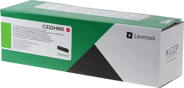 Toner, Lexmark, C332HM0, rendiment 2500 faqe, standard, magenta