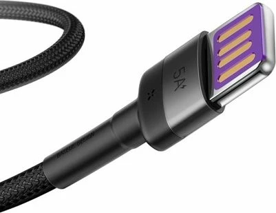 Kabllo USB-A në USB-C Baseus CATKLF-PG1 1 m 5A USB 2.0 e zezë