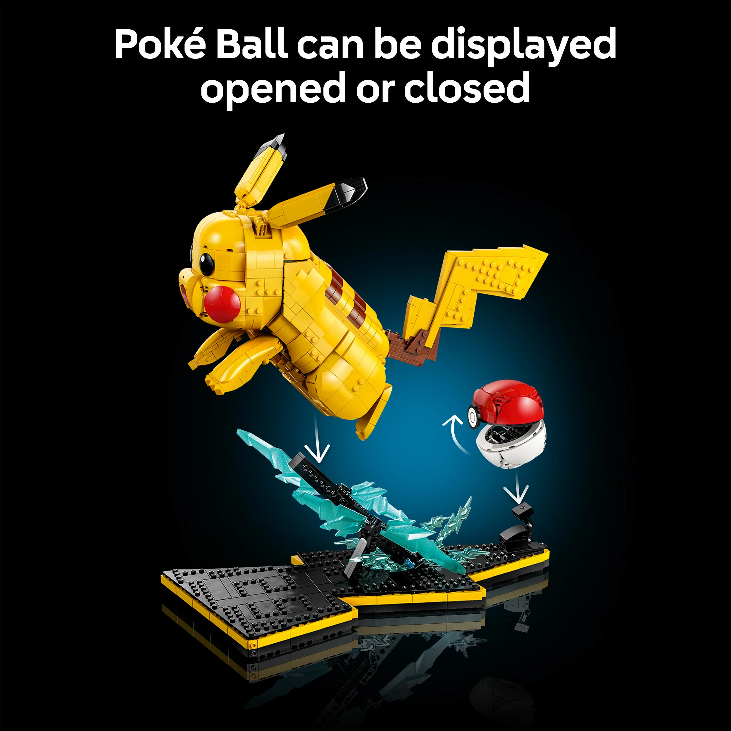 Set ndërtimi LEGO Pokémon Pikachu dhe Poké Ball 72152, 2050 copë, multikolor
