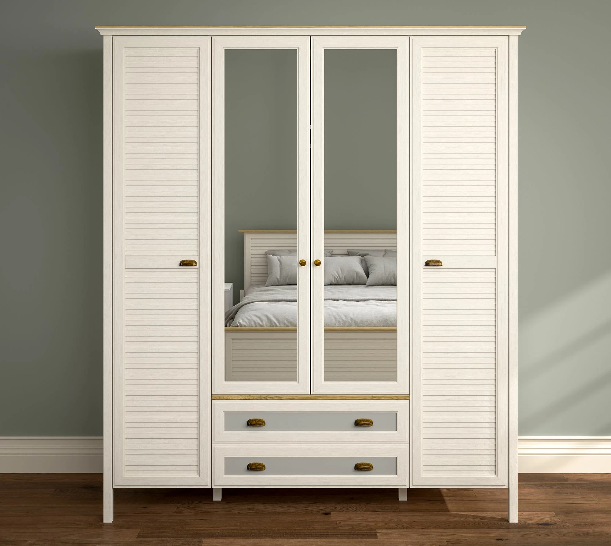 Dollap Skye Decor, FRN-21004, krem, lis, gri