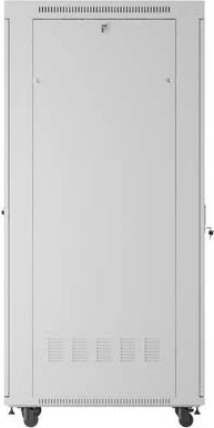 Kabinet rack LANBERG 19" 42U 600x1000, derë xhami, qëndrim, gri