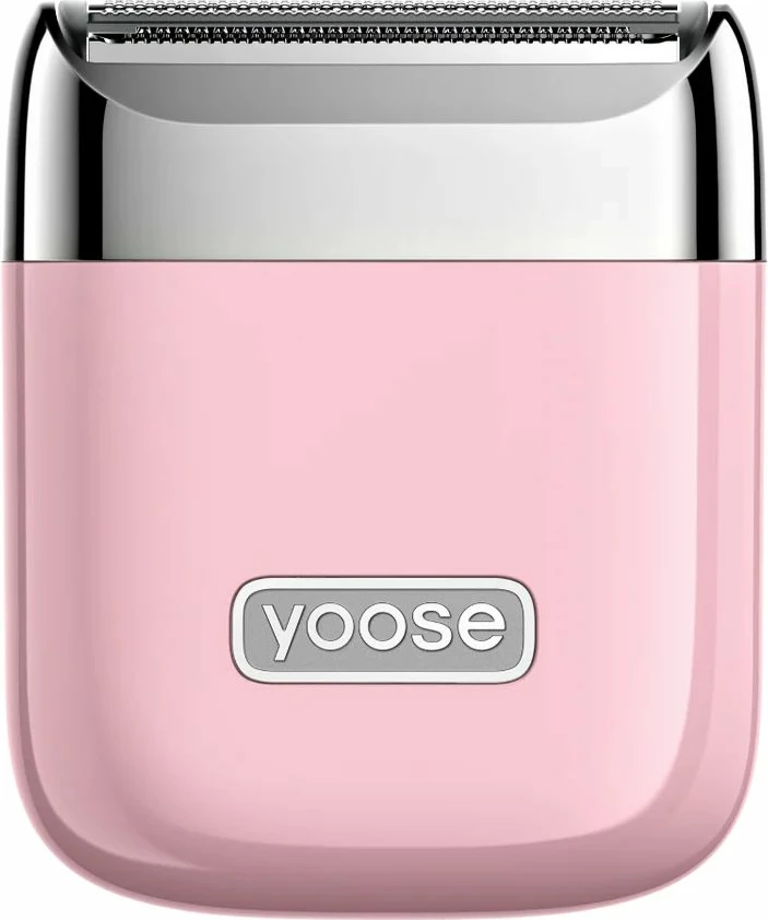 Makinë rroje Yoose NANO, elektrike për femra, IPX7, USB-C, me shtesë 3 mm, me çantë ruajtjeje + kabllo karikimi + manual, roze
