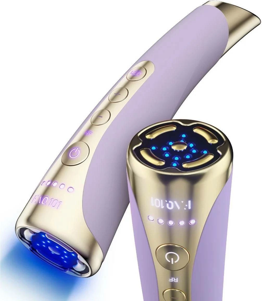 Pajisje anti-age FAQ 101 RF + LED, pa kabllo, Amethyst, set me mbajtëse + çantë udhëtimi
