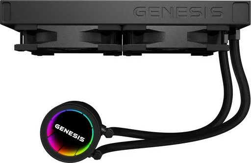 Ftohës me ujë për procesor Natec GENESIS Hydria 240, ARGB, i zi