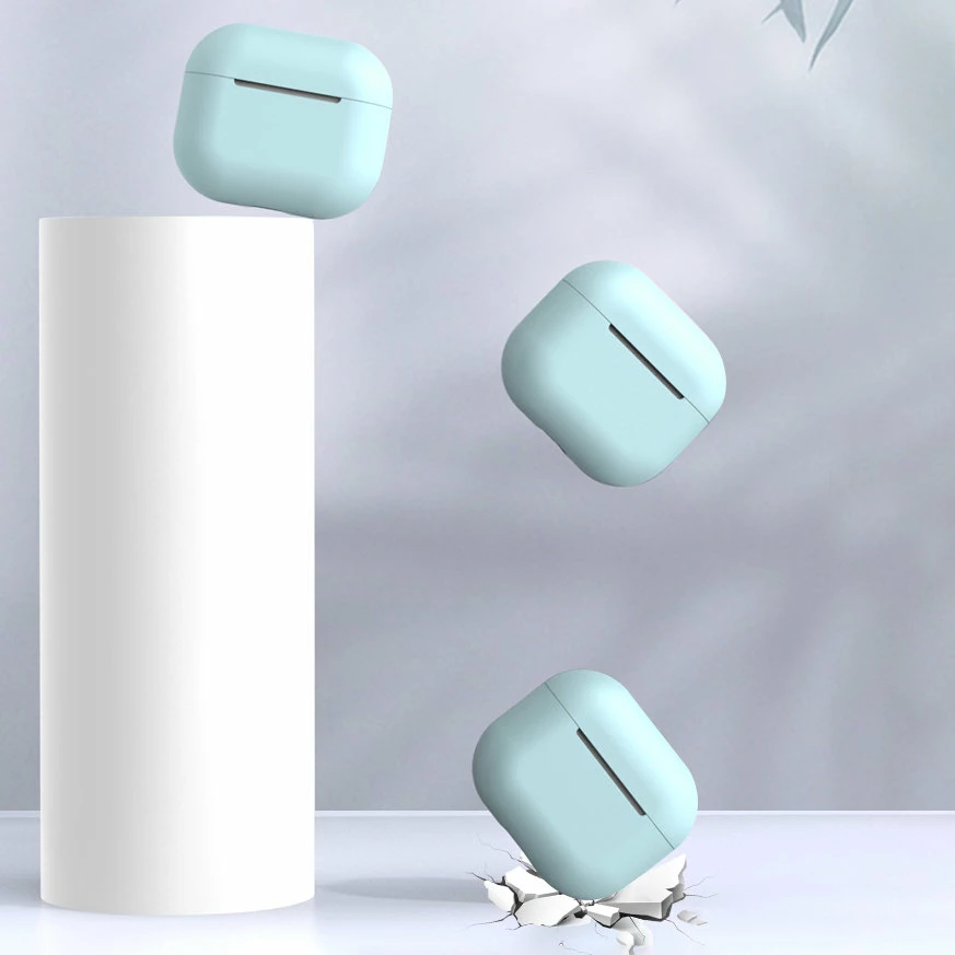 Mbështjellës Hurtel për AirPods 1/2, silikon i butë, i zi