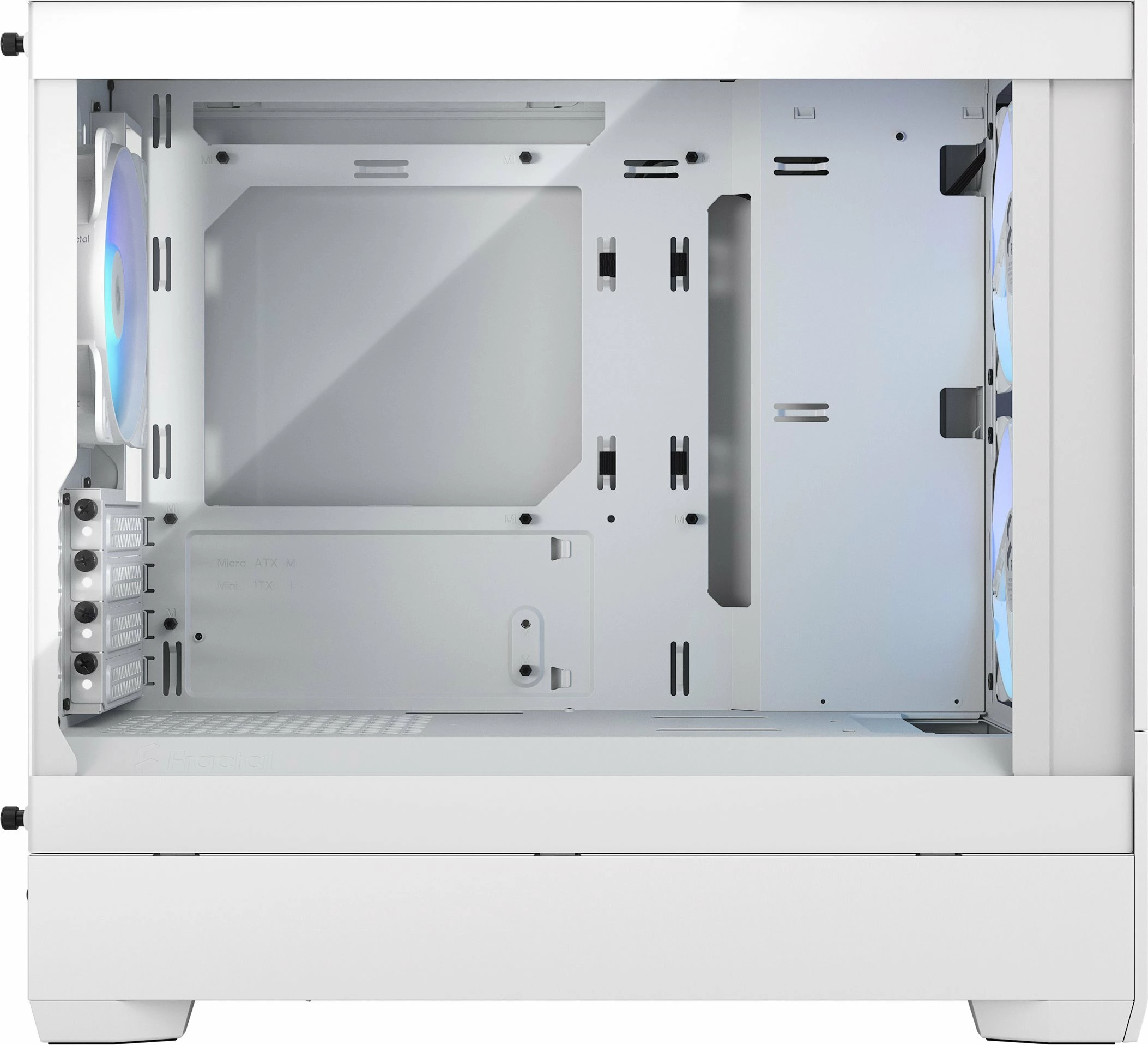Kasë Fractal Design Pop Mini Air RGB FD-C-POR1M-01 Micro-ATX/Mini-ITX e bardhë