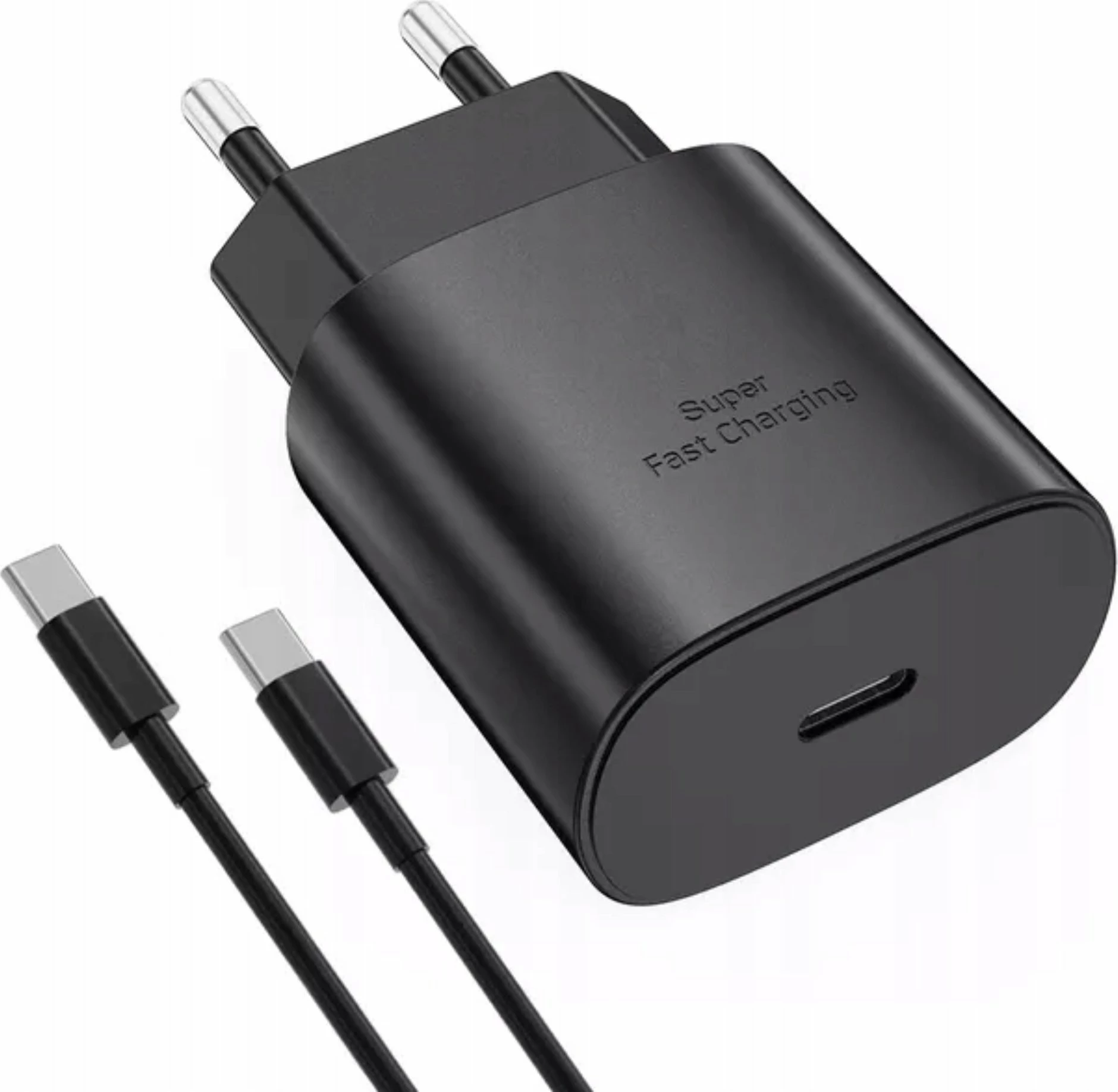 Karikues rrjeti Samsung Super Fast Charging 25W USB-C me kabllo EP-DG980BBE 1m, i zi