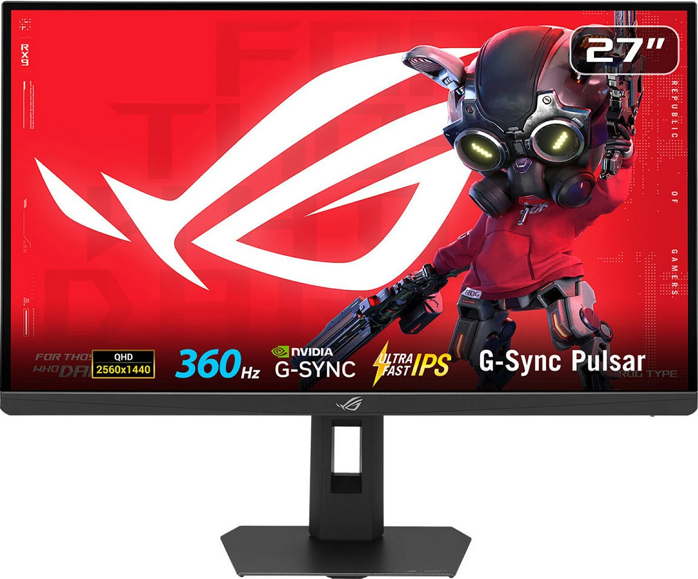Monitor gaming ASUS ROG Strix XG27AQNGV Pulsar, 27", QHD 2560x1440, 360Hz, Ultrafast IPS, G-SYNC HDR, i zi