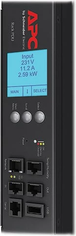 PDU për raft 2G i matur ZeroU, APC AP8858, 20A/208V dhe 16A/230V, 18x C13 + 2x C19, kabllo 3 m, e zezë