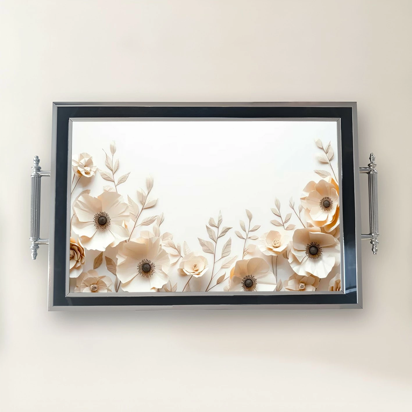 Tabaka xhami me lule, shumëngjyrëshe, Aberto Design, TPG9909