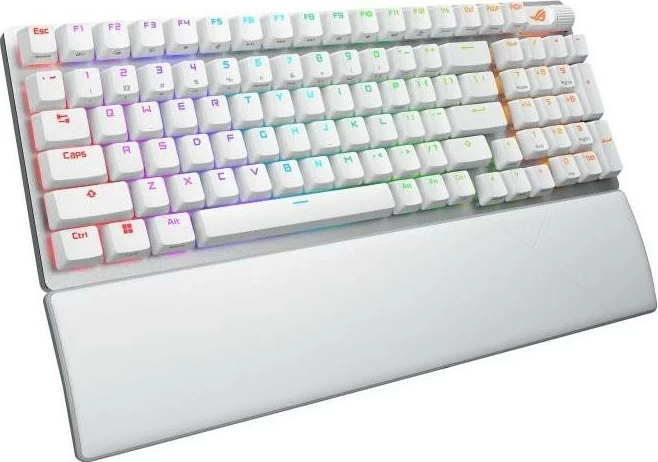 Tastierë Asus Strix Scope II 96 Wireless, RGB, e bardhë