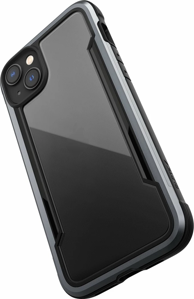 Mbështjellës Raptic X-Doria Shield për iPhone 14, i zi, me kornizë alumini, MagSafe