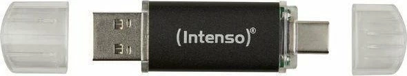 USB flash memorje Intenso Twist Line 512GB USB 3.2 Gen 1, dual USB-A/USB-C, gri