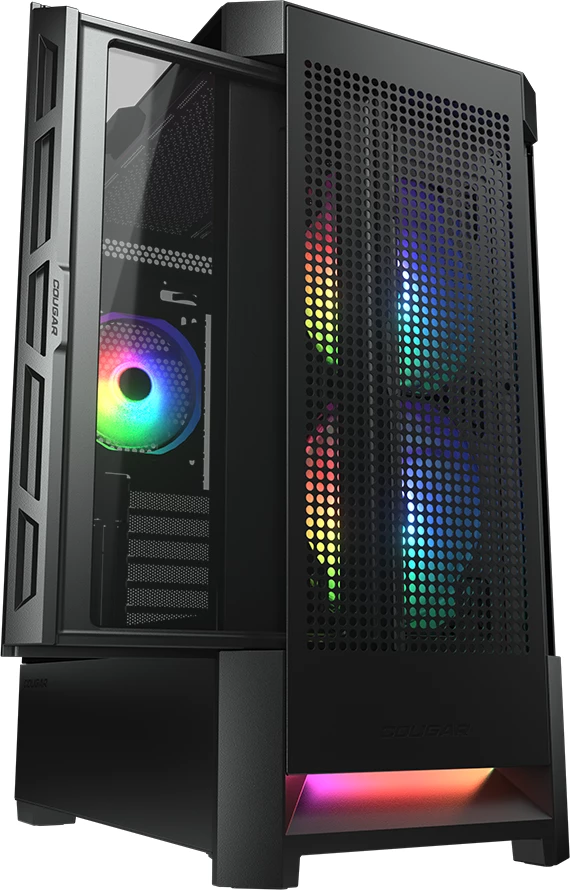 Kasë COUGAR AIRFACE RGB Mid Tower ATX, e zezë