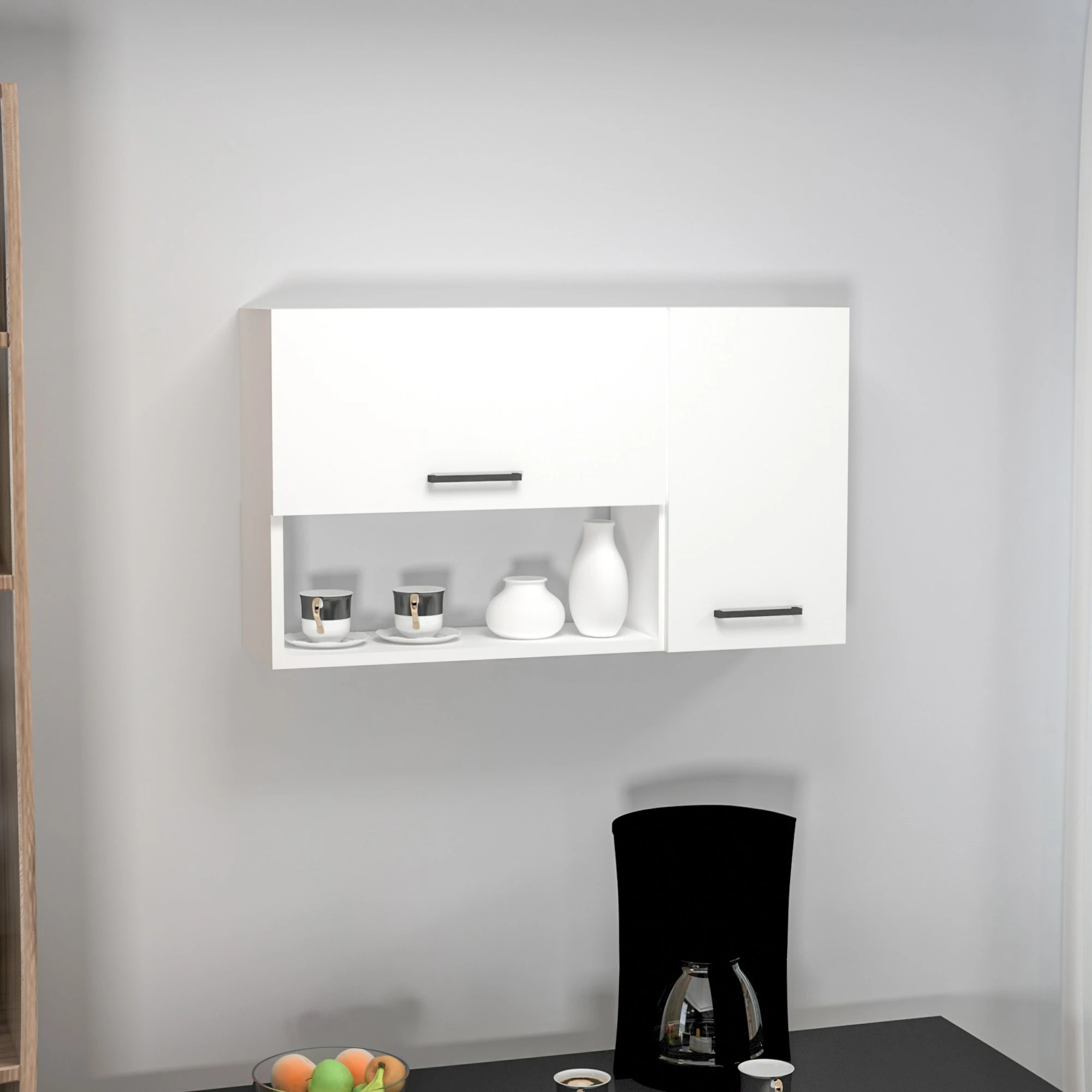 Dollap shumëfunksional Hanah Home, akasya, i bardhë