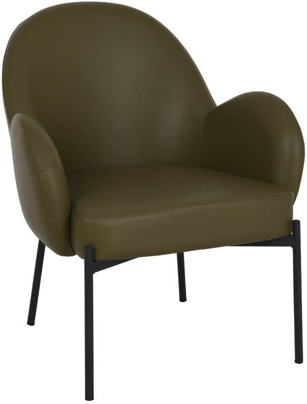 Karrige e ulët Scotch, ngjyrë ulliri, 70x70x81 cm