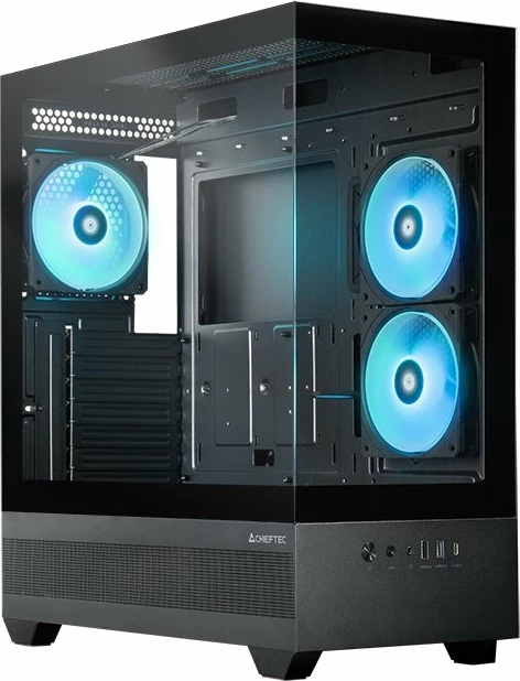 Kasë Chieftec Vista GT-01B-OP Midi Tower ATX RGB pa PSU e zezë
