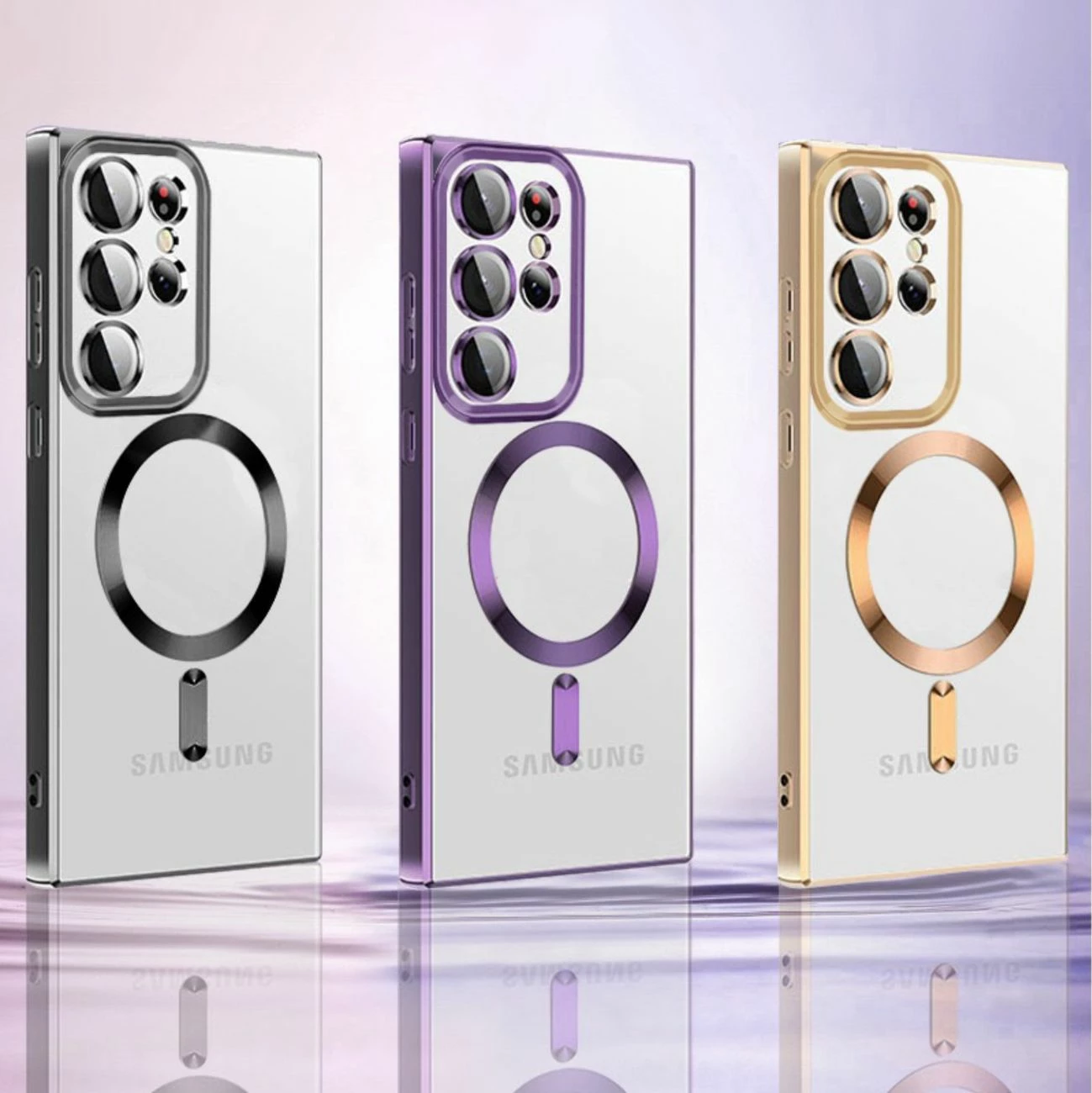 Mbështjellës Wozinsky Electroplated MagSafe për Samsung Galaxy S24 FE, Ari