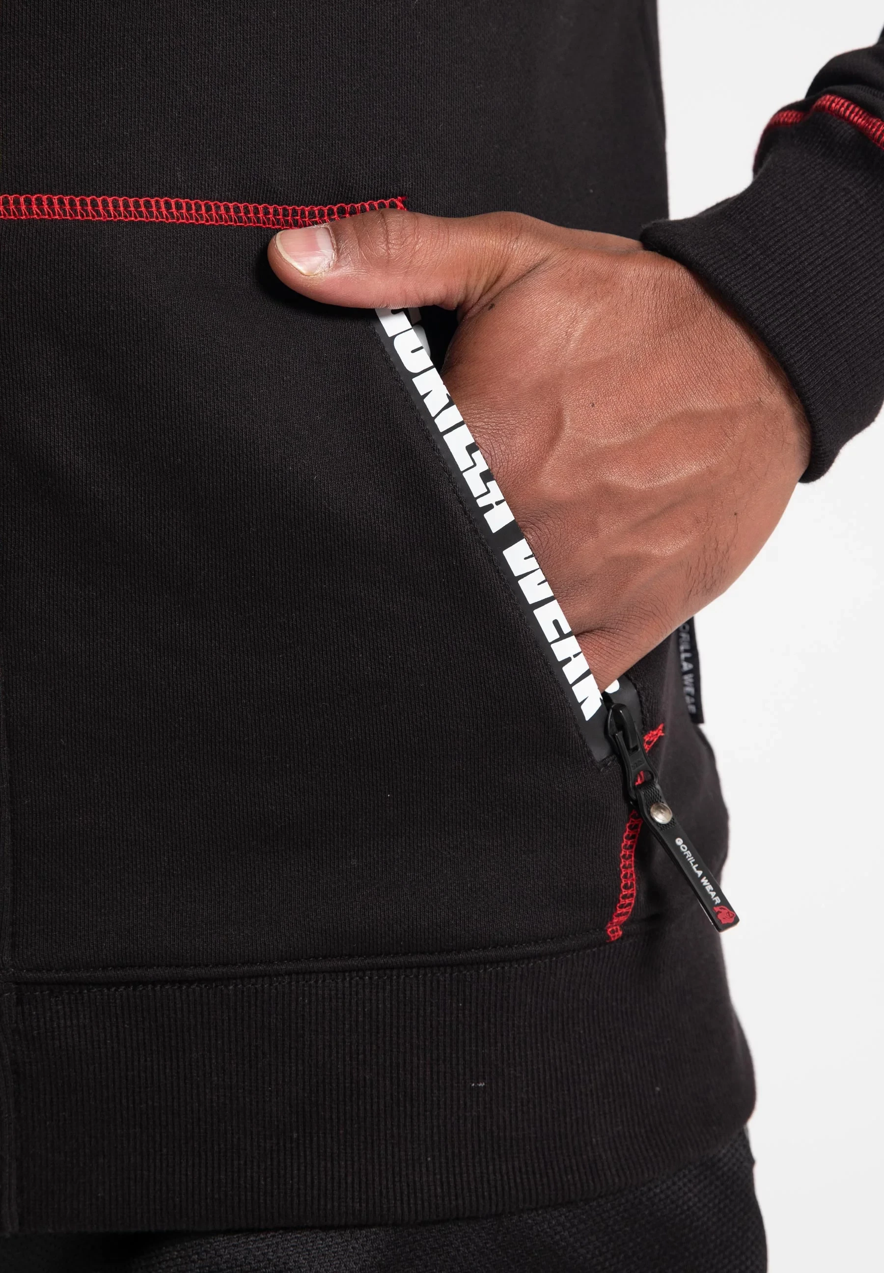 Georgia Zipped Hoodie - Black [Madhësia: M]