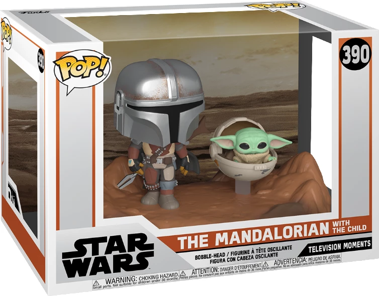 Figurinë koleksionuese Funko POP Moment Star Wars Mandalorian & The Child (set 2 personazhe)