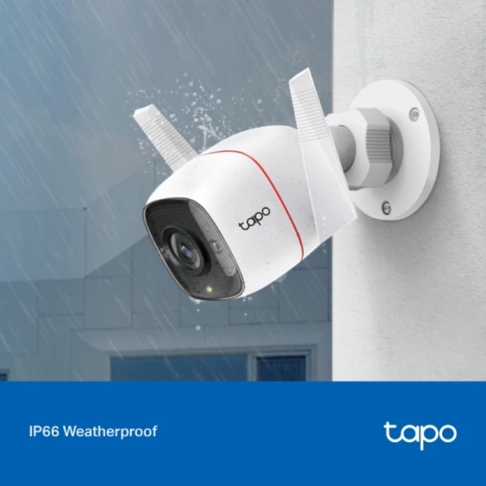 kamera sigurie Wi‑Fi e jashtme TP-Link Tapo C310P2 V2 3MP IP66, e bardhë, set 2 copë