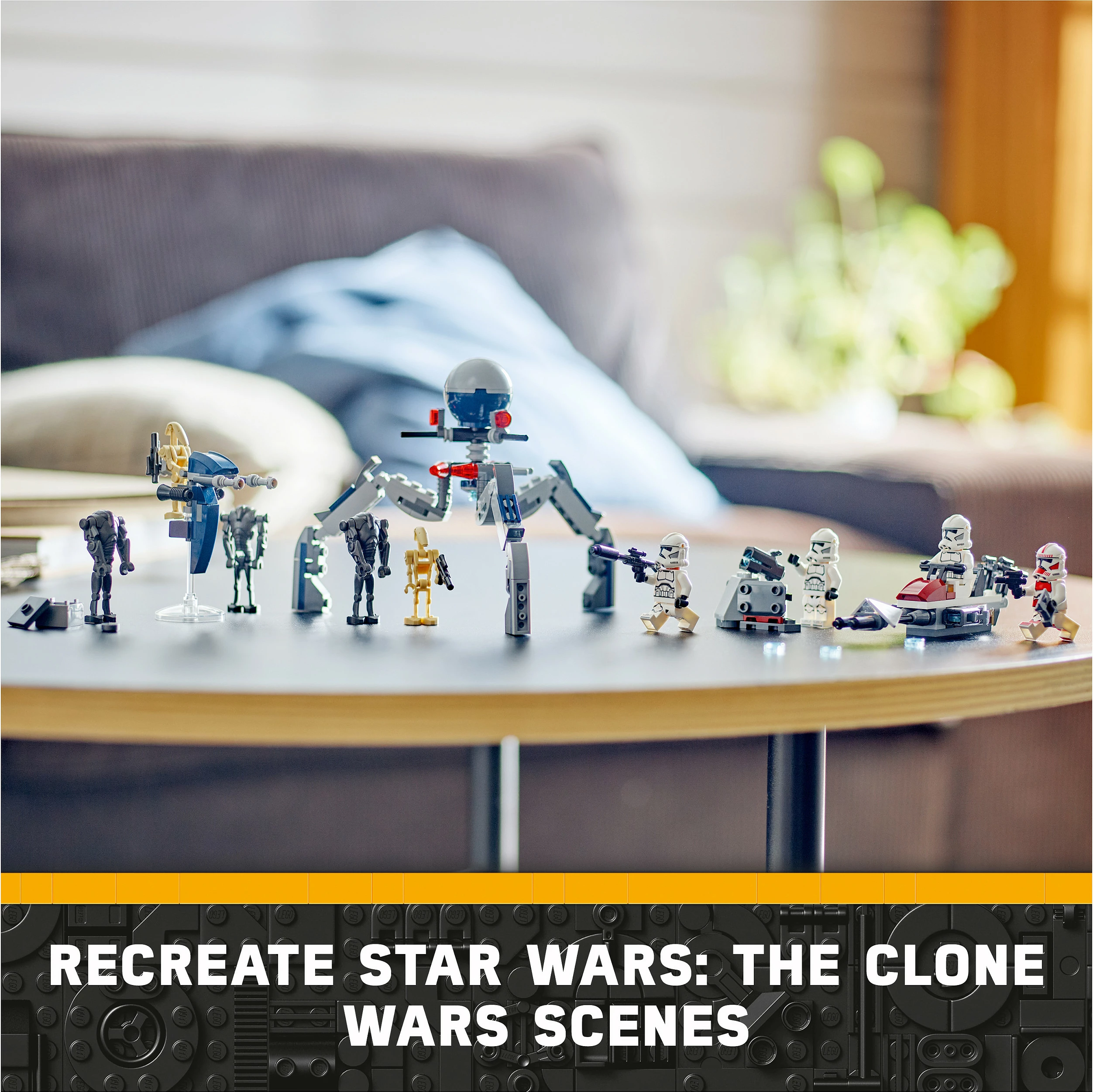 Set ndërtimi LEGO Clone Trooper & Battle Droid, 215 pjesë, plastikë, shumëngjyrësh