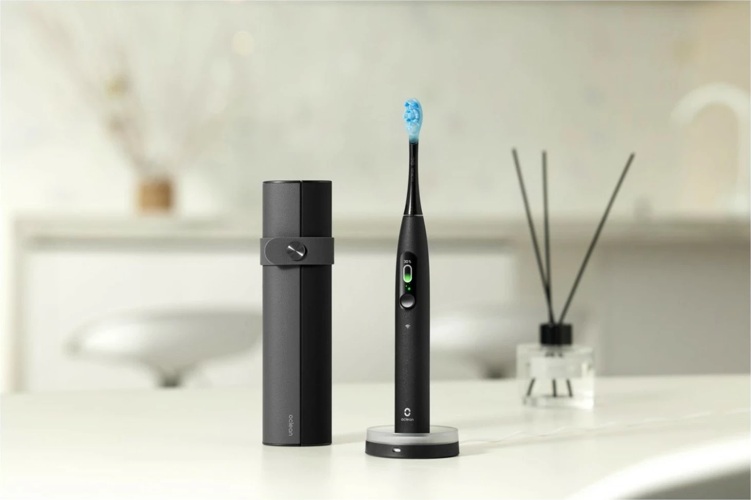 Brushë dhëmbësh elektrike Oclean X Ultra 20 Set, AI, Bluetooth/Wi‑Fi, 3 koka, e zezë