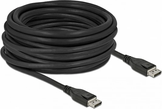 Kabllo DisplayPort aktive DeLOCK 12 m, 8K 60Hz, DP 1.4, e zezë