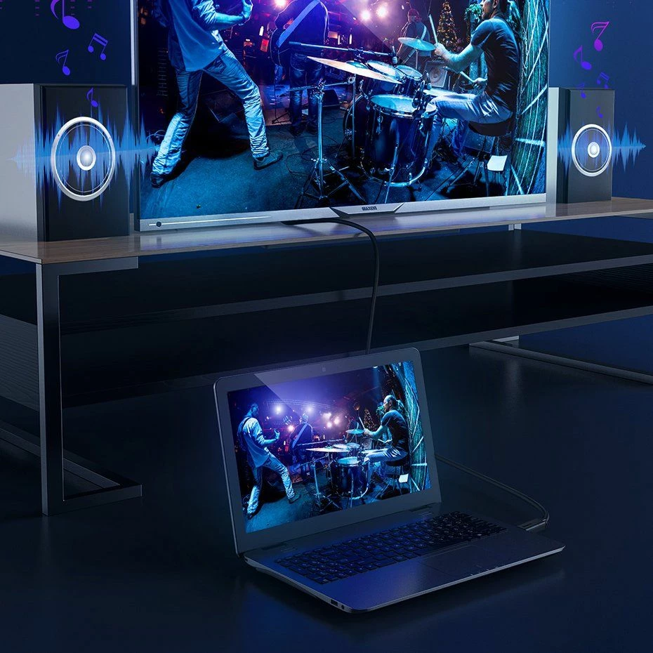 Kabllo HDMI Baseus BSU1578BLK 5 m 4K@30Hz HDR 18Gbps, e zezë