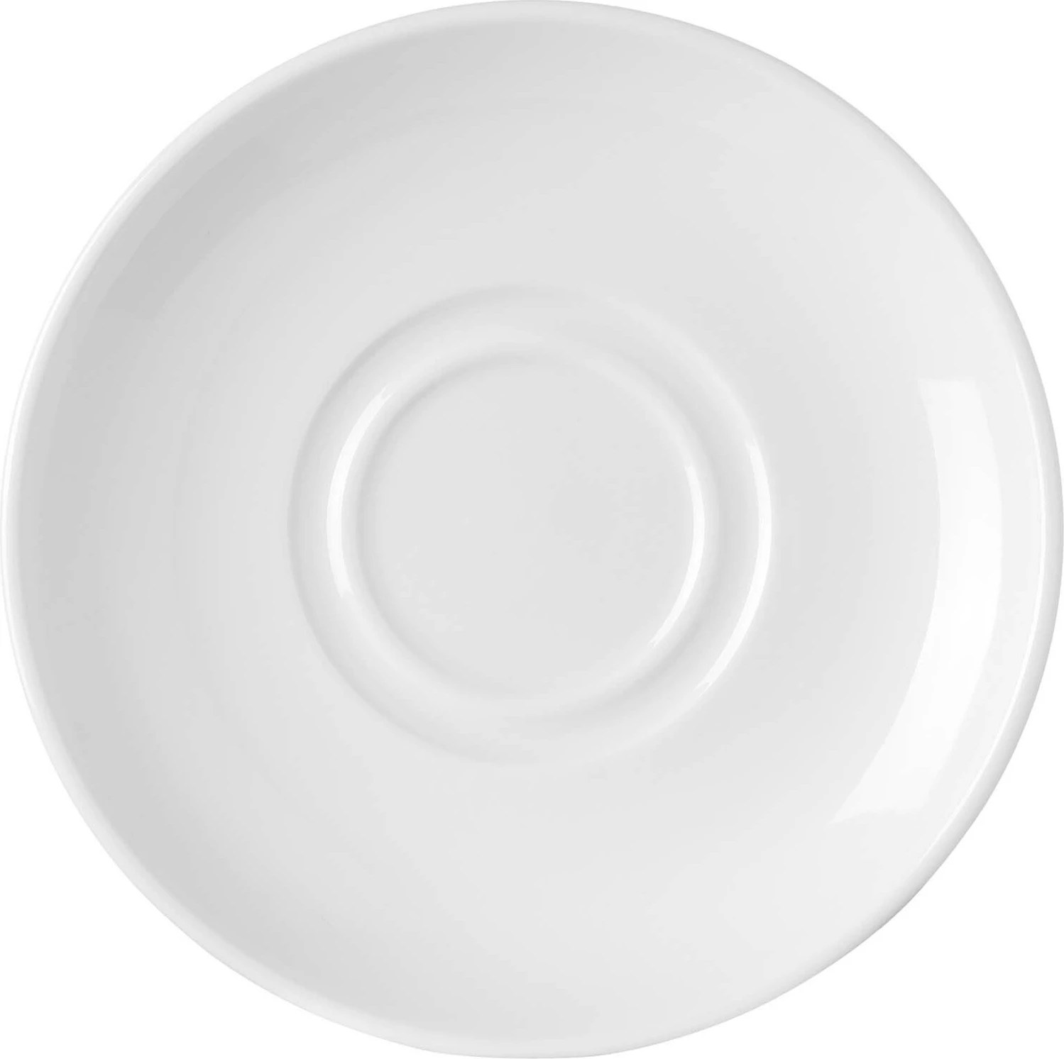 Pjatë nën salcierë Fine Dine Pure Bianco 155 mm, e bardhë, set 12 copë